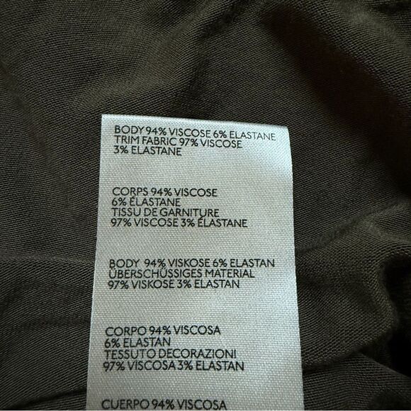 Free People Moonshine Tunic Army Green Dolman Ribbed Sleeve XS - Picture 10 of 10